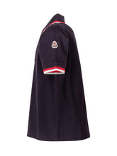 MONCLER KIDS - Short Sleeve Polo Shirt - Blue - LIDIASHOPPING® - Official Website
