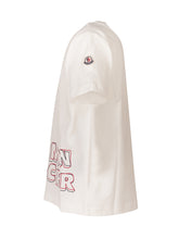 MONCLER KIDS - T-shirt a Maniche Corte con Logo - Bianco - LIDIASHOPPING® - Official Website