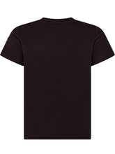 MONCLER KIDS - Short Sleeve Logo T-Shirt - Black - LIDIASHOPPING® - Official Website
