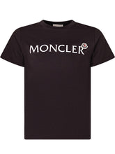 MONCLER KIDS - Short Sleeve Logo T-Shirt - Black - LIDIASHOPPING® - Official Website