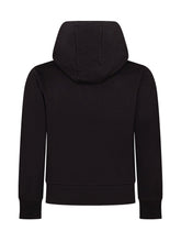 MONCLER KIDS - Hooded Sweatshirt with Logo - Black - LIDIASHOPPING® - Official Website