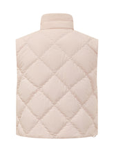MONCLER - Gilet Imbottito Biois con Trapuntatura a Rombo - Rosa | Lidia Shopping | Official Website