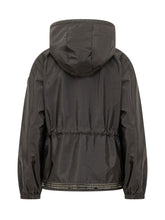 MONCLER - Hooded Jacket with Drawstring Waist - Black - LIDIASHOPPING® - Official Website
