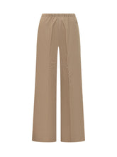 MONCLER - Straight Leg Pants with Elastic Waist - Brown - LIDIASHOPPING® - Official Website