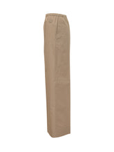 MONCLER - Straight Leg Pants with Elastic Waist - Brown - LIDIASHOPPING® - Official Website
