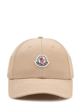 MONCLER - Baseball Cap with Logo - Beige - LIDIASHOPPING® - Official Website