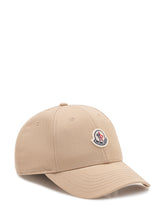 MONCLER - Baseball Cap with Logo - Beige - LIDIASHOPPING® - Official Website