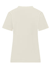 MONCLER - T-shirt con Girocollo e Logo su Manica - Beige - LIDIASHOPPING® - Official Website