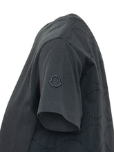 MONCLER - T-shirt with Crew Neck and Short Sleeves - Blue - LIDIASHOPPING® - Official Website