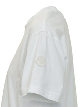 MONCLER - Dress with Short Sleeves and Eyelet Flounce Hem - White - LIDIASHOPPING® - Official Website