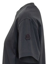 MONCLER - Abito con Maniche Corte e Fondo a Balza Traforata - Blu - LIDIASHOPPING® - Official Website