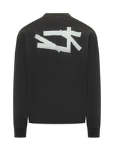 44 LABEL GROUP - Crewneck Sweatshirt with Front Print - Black - LIDIASHOPPING® - Official Website