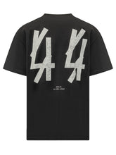 44 LABEL GROUP - Oversize T-Shirt with Print - Black - LIDIASHOPPING® - Official Website