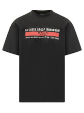 44 LABEL GROUP - Oversize T-Shirt with Lettering Print - Black - LIDIASHOPPING® - Official Website