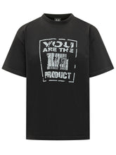 44 LABEL GROUP - T-Shirt with Lettering Print - Black - LIDIASHOPPING® - Official Website