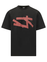 44 LABEL GROUP - T-shirt with Lettering Print - Black - LIDIASHOPPING® - Official Website