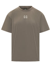 44 LABEL GROUP - T-shirt con Logo Frontale - Marrone - LIDIASHOPPING® - Official Website