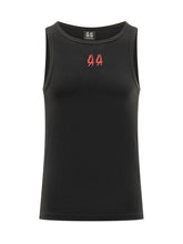44 LABEL GROUP - Ribbed Tank Top with Logo - Black - LIDIASHOPPING® - Official Website