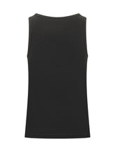 44 LABEL GROUP - Ribbed Tank Top with Logo - Black - LIDIASHOPPING® - Official Website