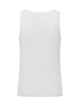 44 LABEL GROUP - Ribbed Tank Top with Logo - White - LIDIASHOPPING® - Official Website