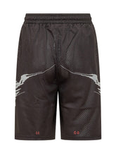 44 LABEL GROUP - Mesh Sweatshorts with Graphic Print - Black - LIDIASHOPPING® - Official Website