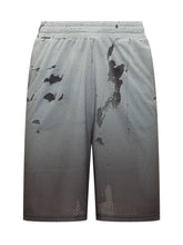 44 LABEL GROUP - Mesh Sweatshorts with Graphic Print - Grey - LIDIASHOPPING® - Official Website