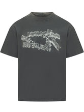 44 LABEL GROUP - T-shirt with Graphic Print - Black - LIDIASHOPPING® - Official Website