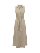 WOOLRICH - Abito Chemisier Lungo in Cotone - Beige - LIDIASHOPPING® - Official Website