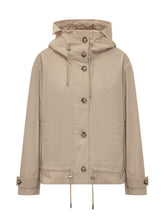 WOOLRICH - Parka Corto Estiva con Cappuccio - Beige | Lidia Shopping | Official Website