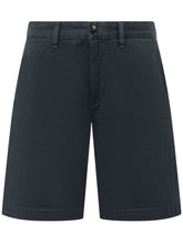 WOOLRICH - Shorts Chino in Twill con Tasche - Blu - LIDIASHOPPING® - Official Website