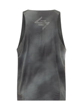 247 BY REPRESENT - Singlet with Wide Neckline and Graphic Pattern - Grey - LIDIASHOPPING® - Official Website