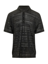 LANEUS - Polo in Maglia Traforata - Nero - LIDIASHOPPING® - Official Website