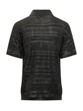 LANEUS - Polo in Maglia Traforata - Nero - LIDIASHOPPING® - Official Website