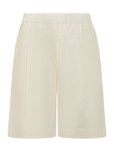 LANEUS - Pantaloncini con Vita Elasticizzata - Bianco - LIDIASHOPPING® - Official Website