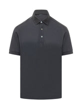 ZEGNA - Polo a Maniche Corte con Bottoni - Blu | Lidia Shopping | Official Website