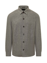 ZEGNA - Long Sleeve Overshirt with Buttons - Grey - LIDIASHOPPING® - Official Website