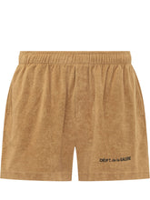 GALLERY DEPT - Shorts in Spugna con Logo Frontale - Marrone | Lidia Shopping | Official Website