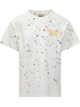 GALLERY DEPT - Le Pop T-shirt with Splash Print and Lettering - White - LIDIASHOPPING® - Official Website