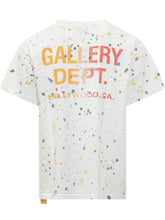 GALLERY DEPT - Le Pop T-shirt with Splash Print and Lettering - White - LIDIASHOPPING® - Official Website