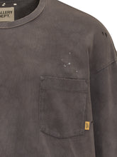 GALLERY DEPT - Maglia con Tasca e Stampa - Nero - LIDIASHOPPING® - Official Website