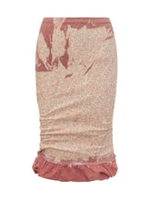 DIESEL - Draped Midi Skirt with Gathered Hem - Multicolor - LIDIASHOPPING® - Official Website
