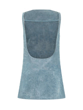 DIESEL - Abito Selune Corto con Spalline - Blu - LIDIASHOPPING® - Official Website