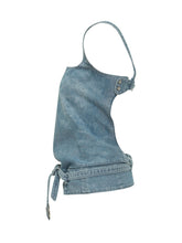 DIESEL - Sayra Denim Top with Belt - Blue - LIDIASHOPPING® - Official Website