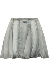 DIESEL - Gonna Spiki con Pieghe e Logo - Grigio - LIDIASHOPPING® - Official Website