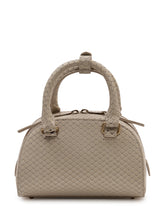 DIESEL - 1DR Dome Top Handle Bag with Zip - Beige - LIDIASHOPPING® - Official Website