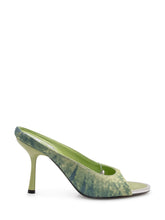 DIESEL - Open Toe High Heel Mules - Green - LIDIASHOPPING® - Official Website