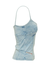 DIESEL - Top T Ony con Spalline Sottili - Blu - LIDIASHOPPING® - Official Website