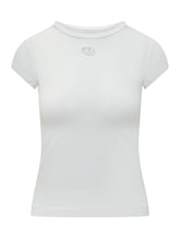 DIESEL - T-shirt Angie in Cotone - Bianco - LIDIASHOPPING® - Official Website