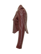 DIESEL - Ameck Leather Jacket - Red - LIDIASHOPPING® - Official Website