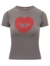 DIESEL - Uncuties Long Tied Front T-shirt - Grey - LIDIASHOPPING® - Official Website